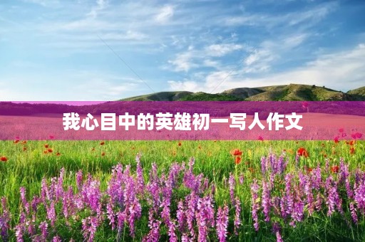 我心目中的英雄初一写人作文 我心目中的英雄初一写人作文