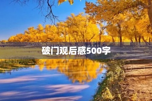 破门观后感500字