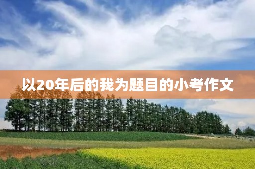 以20年后的我为题目的小考作文 以20年后的我为题目的小考作文