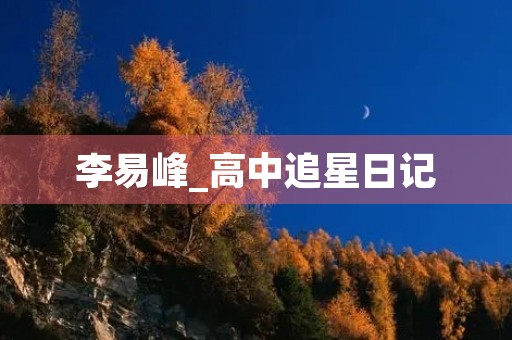 李易峰_高中追星日记