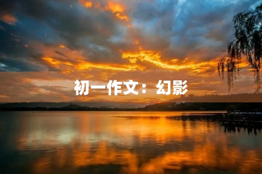 初一作文：幻影