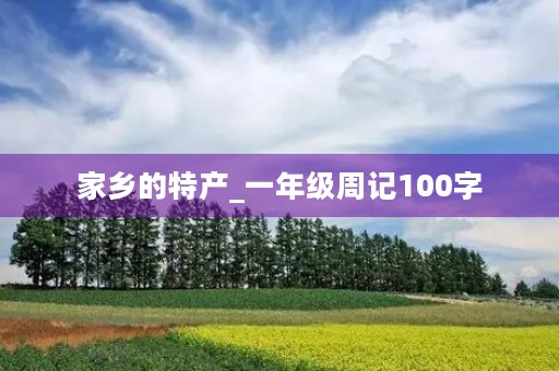 家乡的特产_一年级周记100字