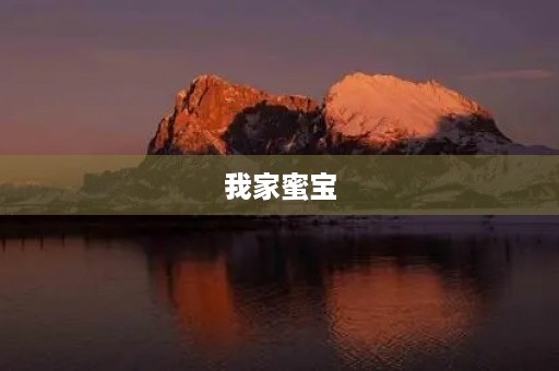 我家蜜宝