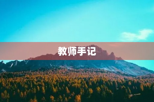 教师手记
