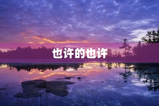 也许的也许
