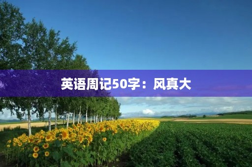 英语周记50字:风真大 英语周记50字:风真大