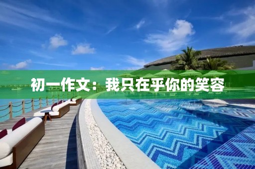 初一作文：我只在乎你的笑容