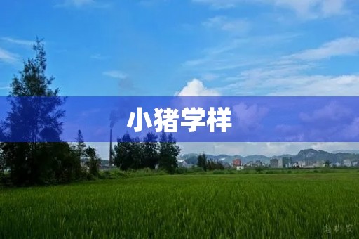 小猪学样